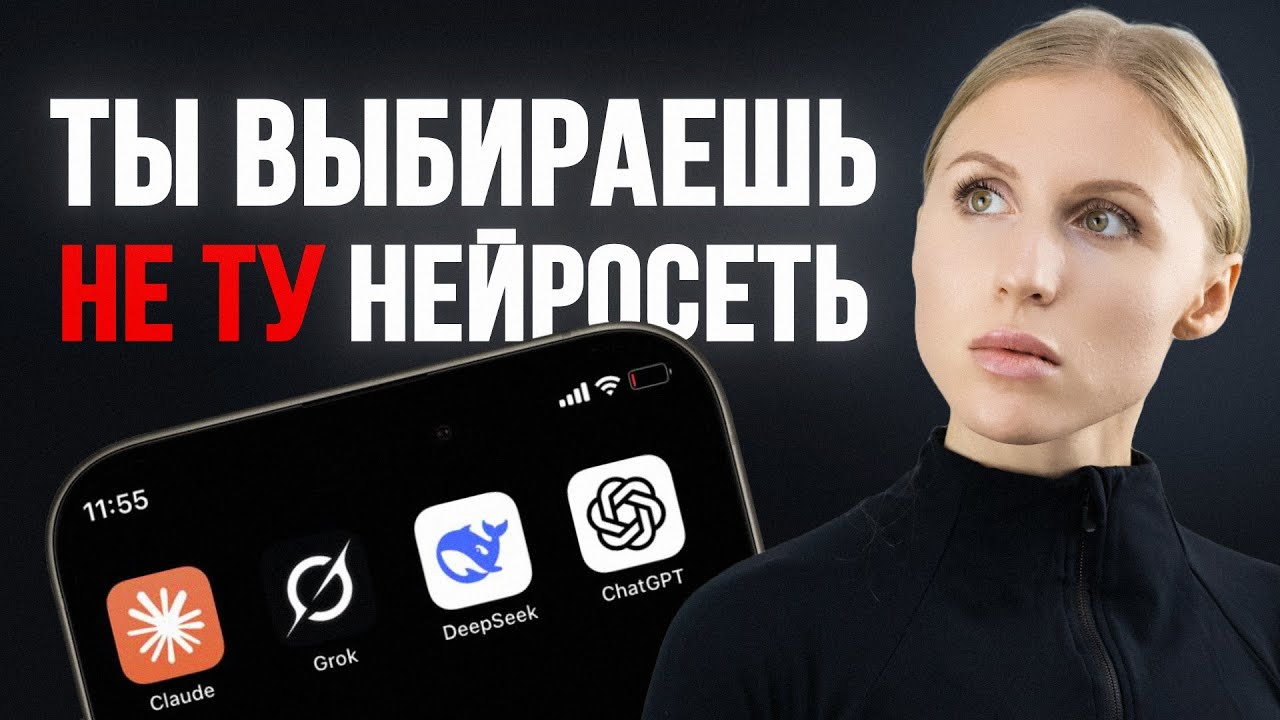 Какую нейросеть выбрать? Сравниваю СhatGPT, Deepseek, Grok, Claude