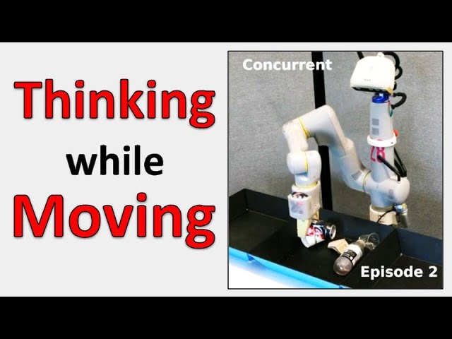Thinking While Moving: Deep Reinforcement Learning with Concurrent Control