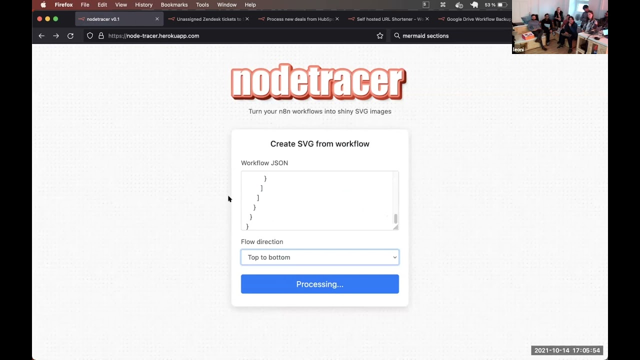 Create an SVG for your workflow