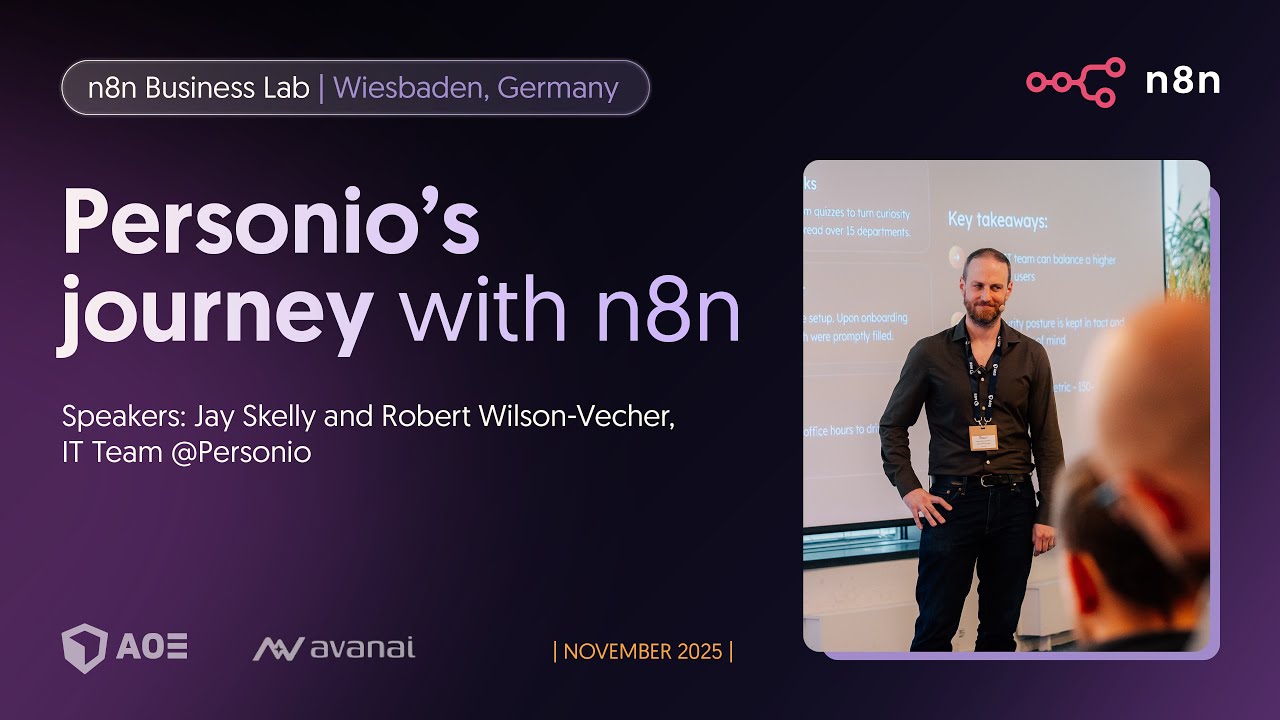 ‘Personio’s journey with n8n’ - n8n Business Lab (November 2025)