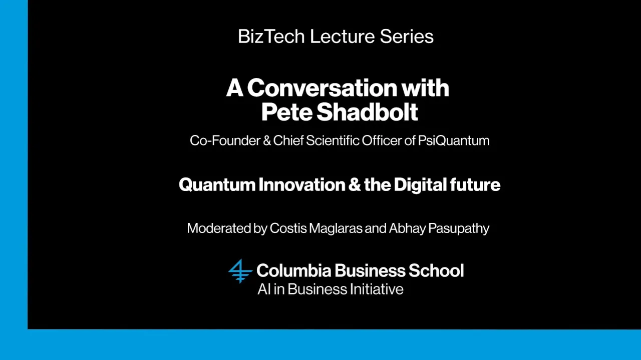 Quantum Innovation & The Digital Future: A Conversation with Dr. Pete Shadbolt