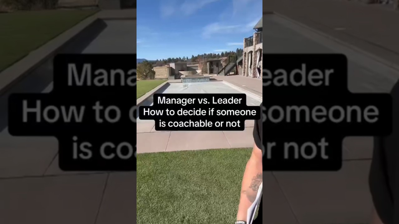 How to decide if someone is coachable or not like a leader not a manager 🙌🏻🔥 #management