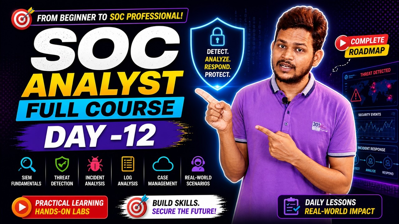 SOC Analyst Class-12 | IP Address ?  IPv4 & IPv6 ? |  Subnet Mask, Network ID Host ID | VLSM/CIDR ?