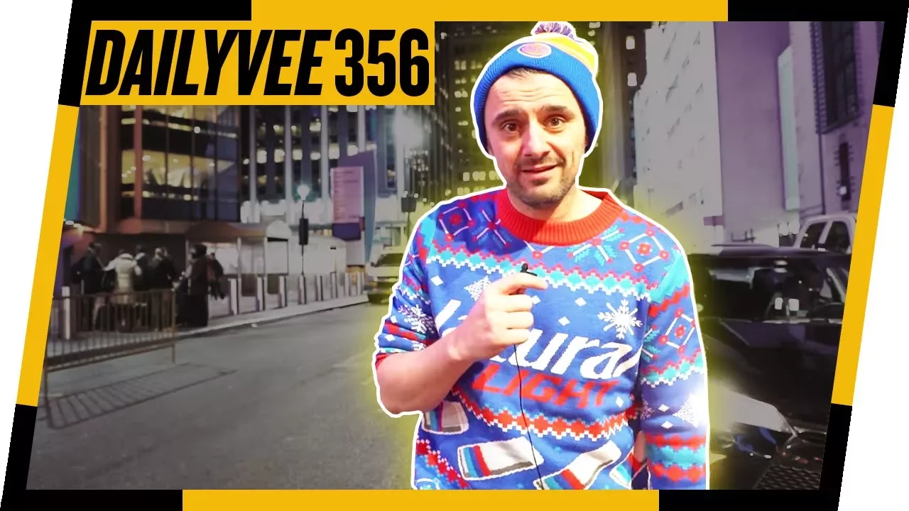 Wearing an Ugly Sweater Court Side at the Knicks Game and Hacking Attention | DailyVee 356