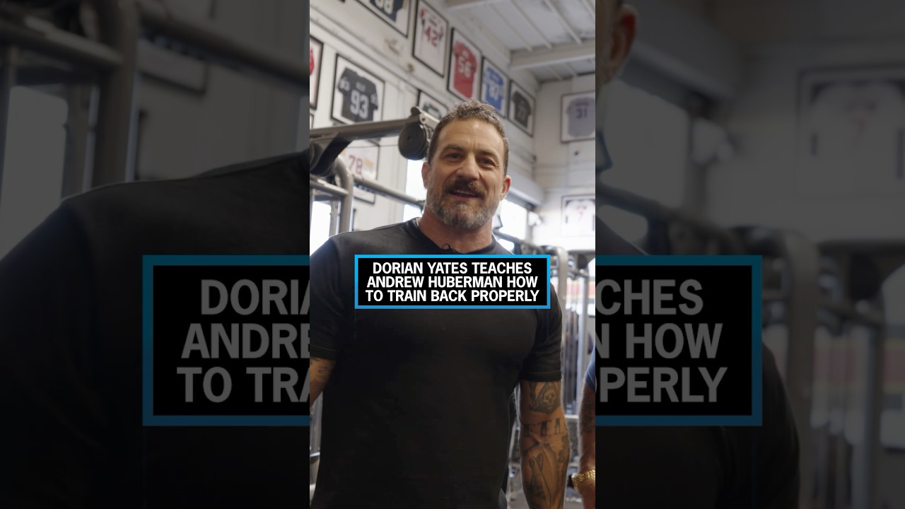 Dorian Yates Teaches Andrew Huberman How to Train Back Properly