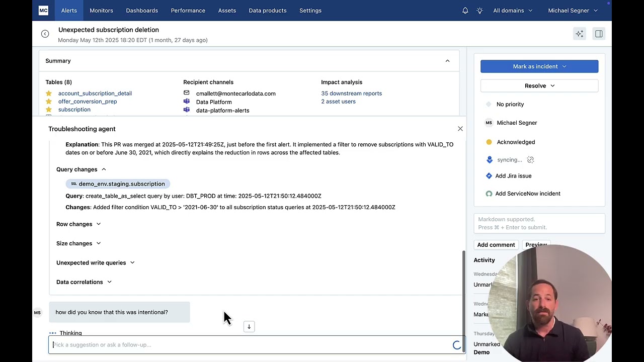 2 Minute Demo: Troubleshooting Agent