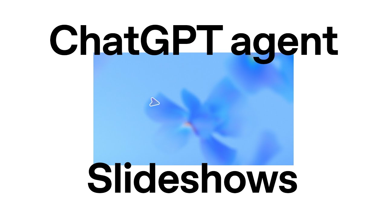 ChatGPT agent Makes Slideshows