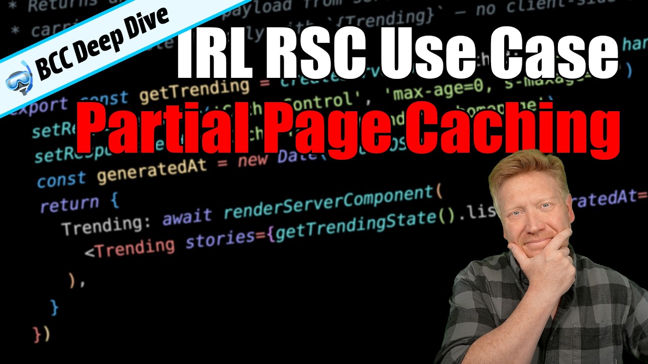 Partial Page Caching Using React Server Components