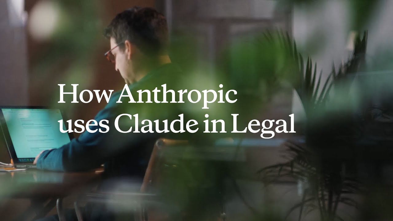How Anthropic uses Claude in Legal