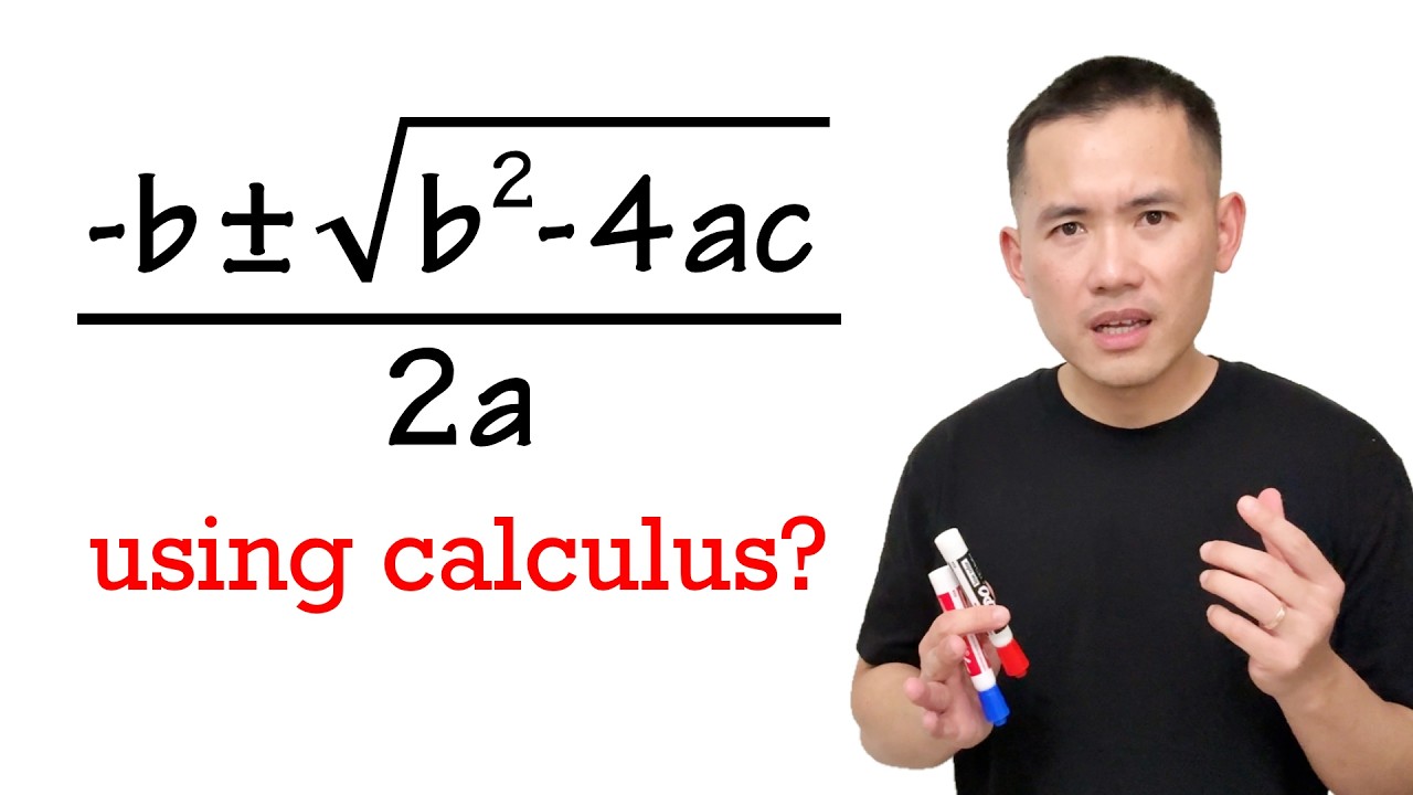Proving the quadratic formula using calculus? (just my attempt)