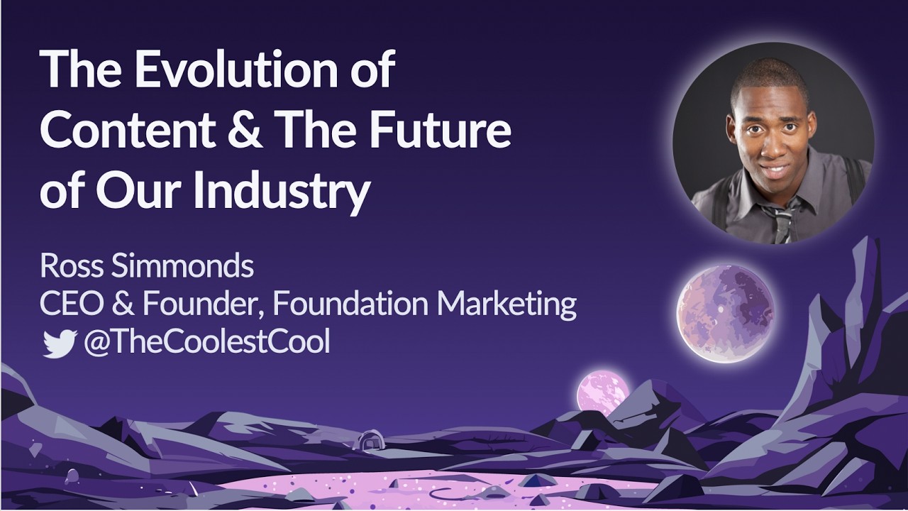 The Evolution Of Content & The Future Of Our Industry by Ross Simmonds | MozCon 2023