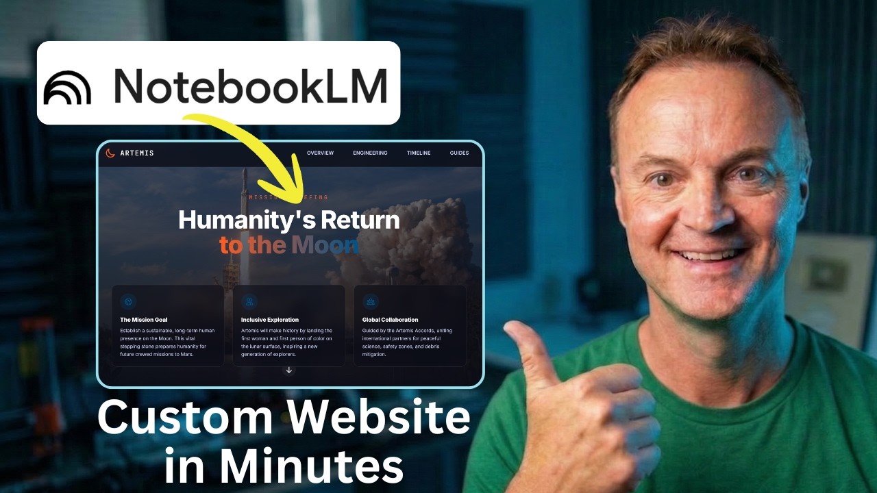 NotebookLM + Gemini = Website Builder (Free & No Code)