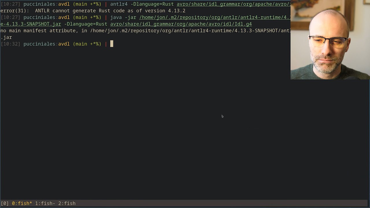impl Rust: Avro IDL tool in Rust via LLM
