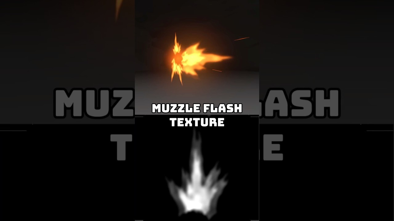 How to create a proper Muzzle Flash texture! #gamedev #vfx