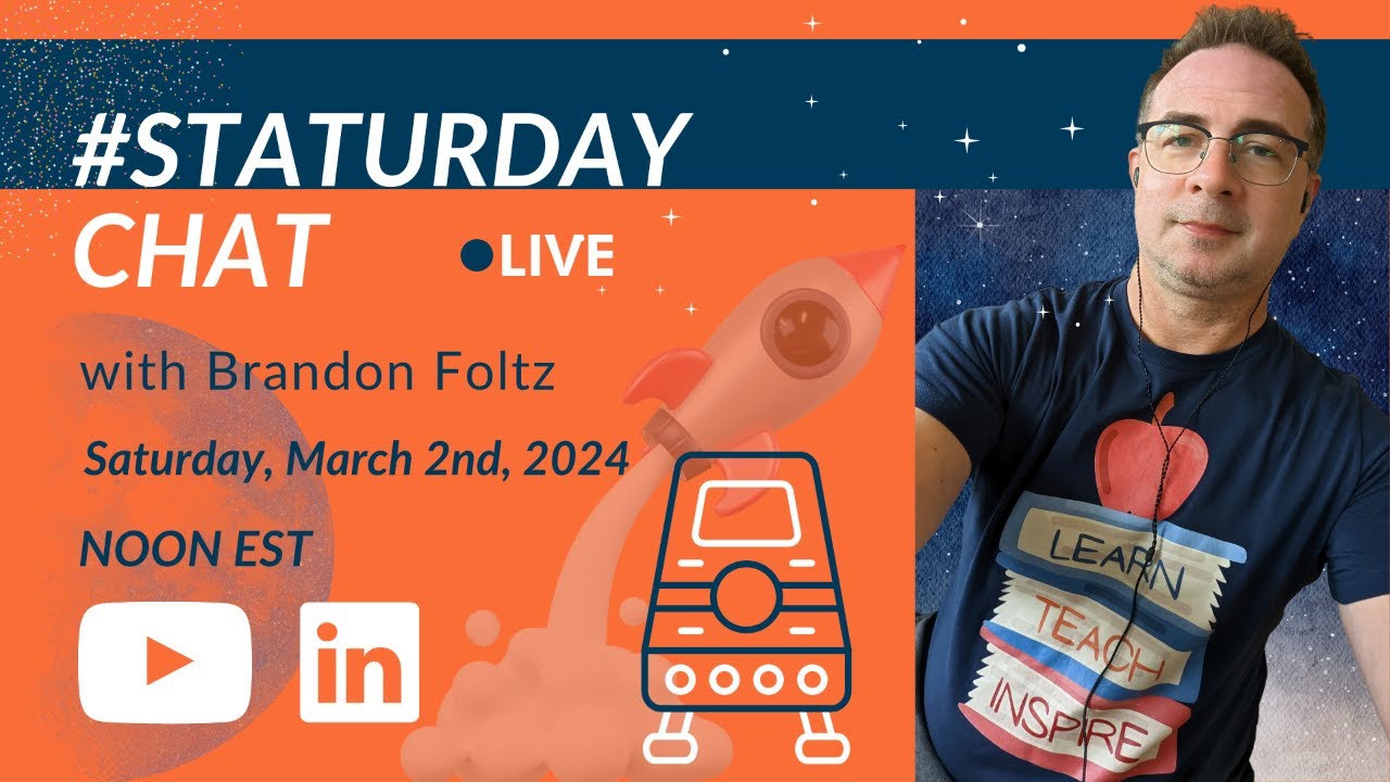 STATURDAY CHAT LIVE with Brandon Foltz, Ep. 64