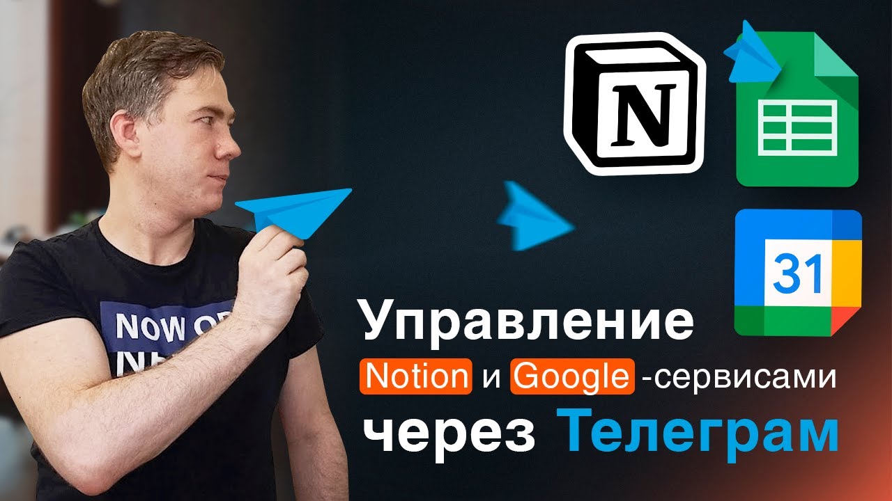 Управляем Notion и Google сервисами через Телеграм без программирования (сервис n8n)
