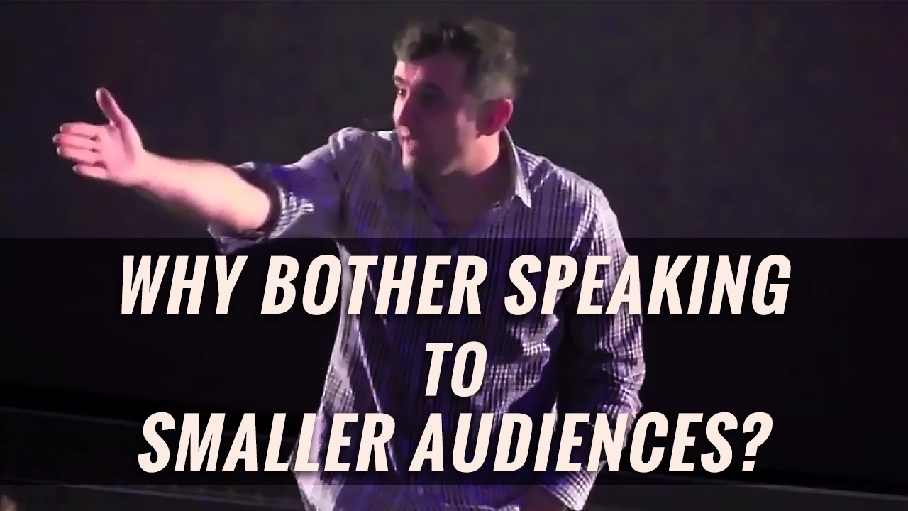 Why Bother Speaking to Smaller Audiences?