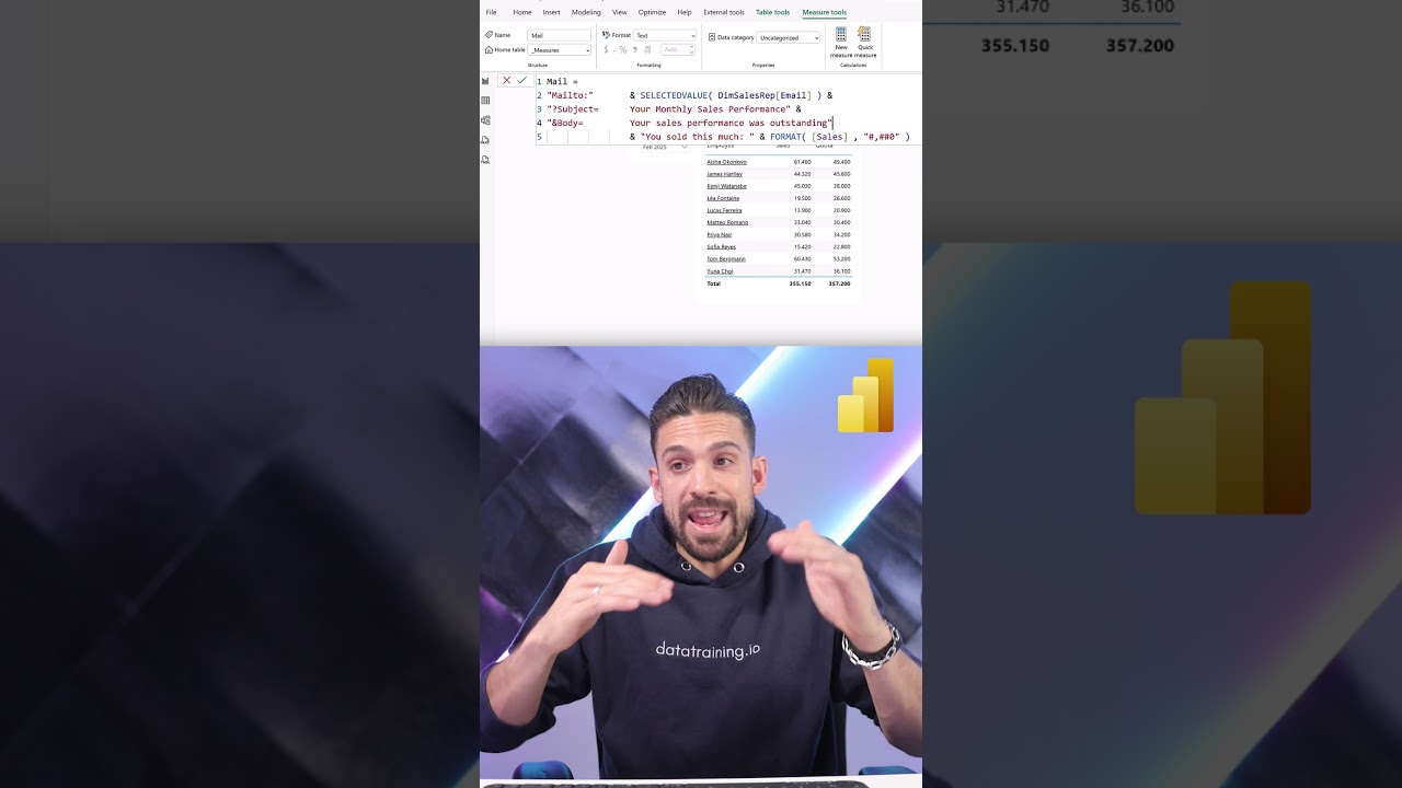 Send Emails directly form the Power BI Report