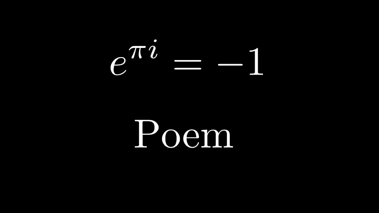Euler's Formula Poem