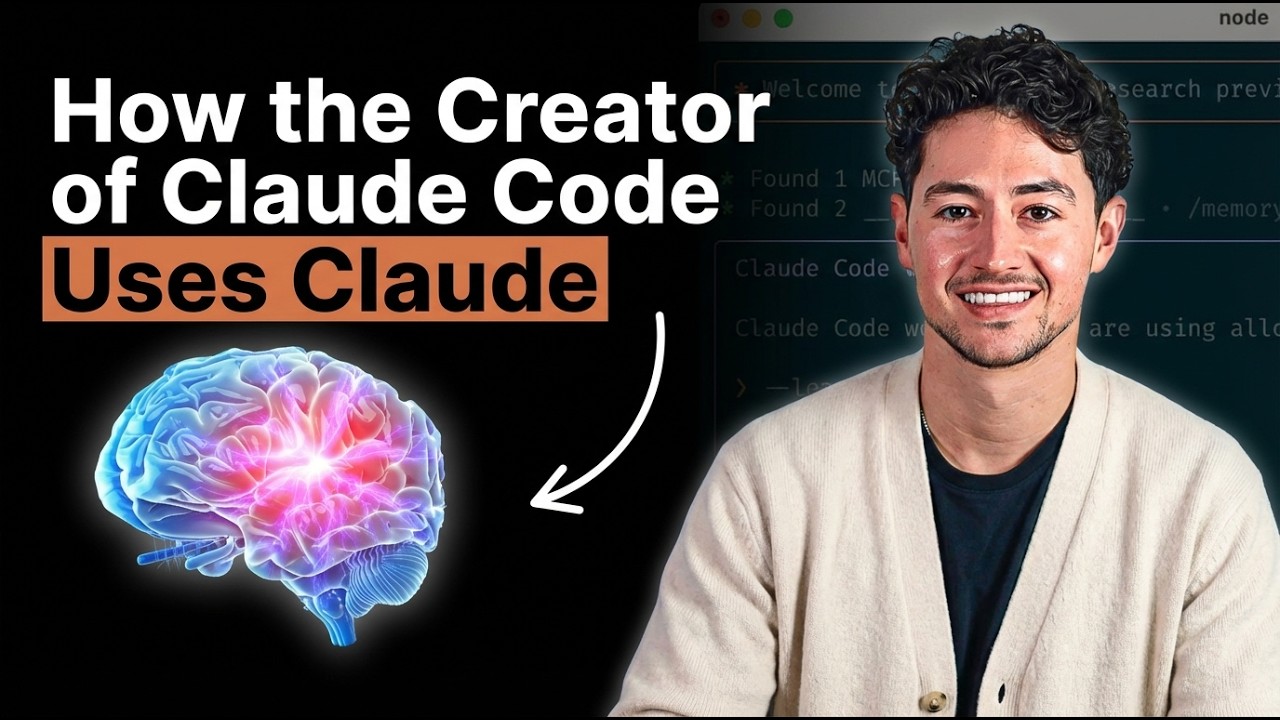 "I built Claude Code. Here are my ten hacks" (masterclass)