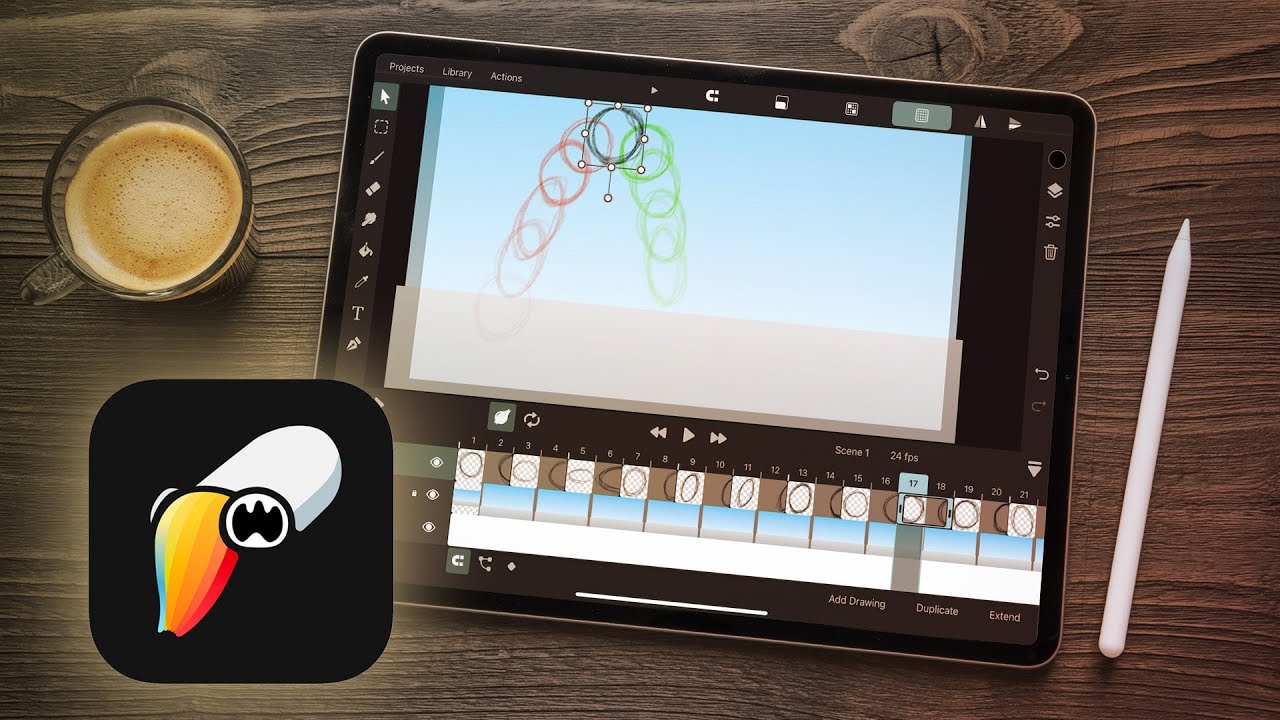 ToonSquid Frame-by-Frame Animation | Tutorial | iPad Animation